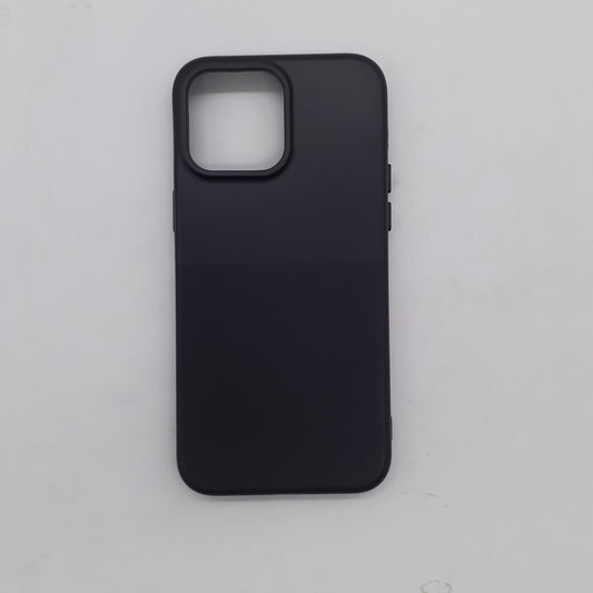 iPhone 14 Pro Max Shockproof Silicone Back Cover – Slim TPU Protective Phone Case with Anti-Slip Grip & Raised Edges