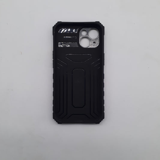 iPhone 15 Heavy Duty Shockproof Case with Slide Camera Cover and Integrated Kickstand for Maximum Protection and Hands-Free Viewing