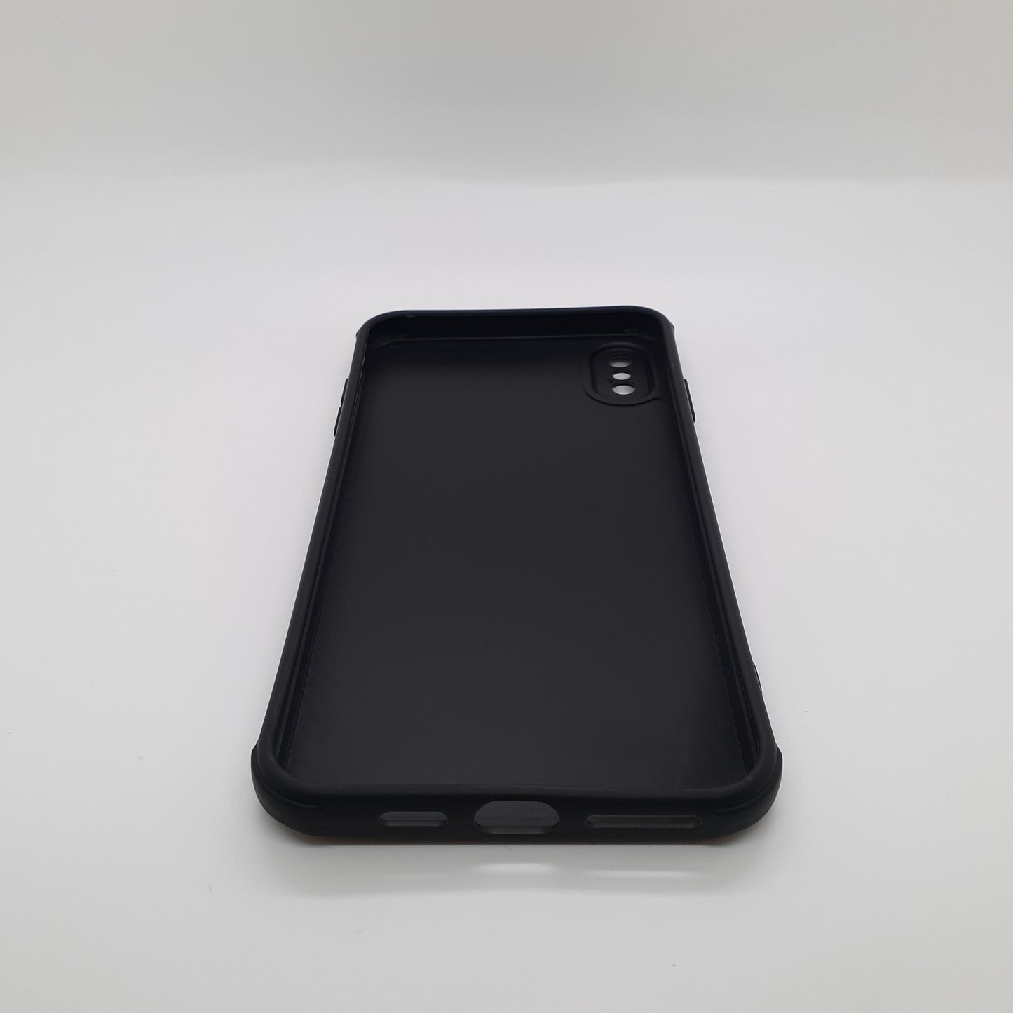 iPhone Xs Max Carbon Fiber texture Hard Rubber armour back cover shock-porof case