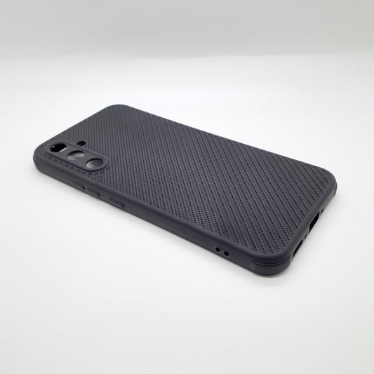 Samsung A34 Carbon Fiber texture Hard Rubber armour back cover shock-porof case