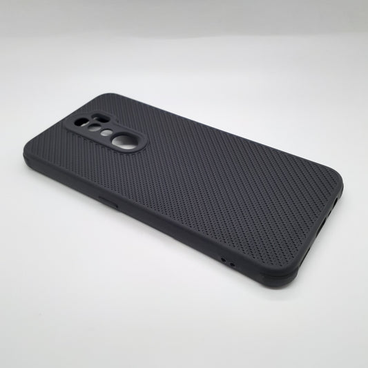 OPPO A5 2020 Carbon Fiber texture Hard Rubber armour back cover shock-porof case