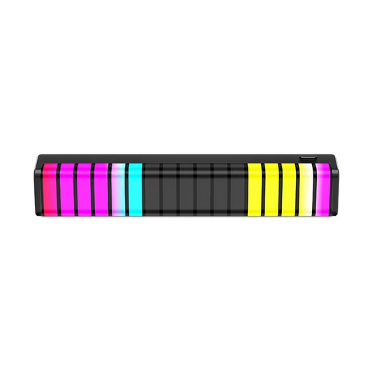 17 RGB Visible Music Car LED Sound Light Bar 3D Rhythm Pickup Ambient Atmosphere Lamp with Air Freshener Car Interior Decorative Lights Sri Lanka