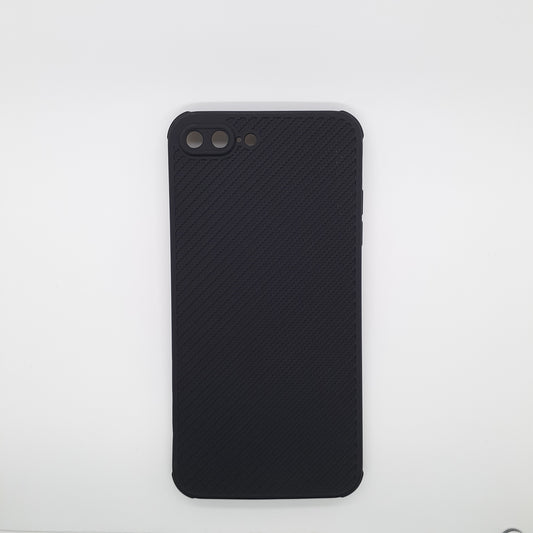 iPhone 7 Plus Carbon Fiber texture Hard Rubber armour back cover shock-porof case