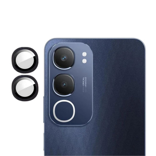 Vivo Y19s Camera Lens Protector Metal Ring Case with Premium Tempered Glass for Maximum Scratch and Shock Protection