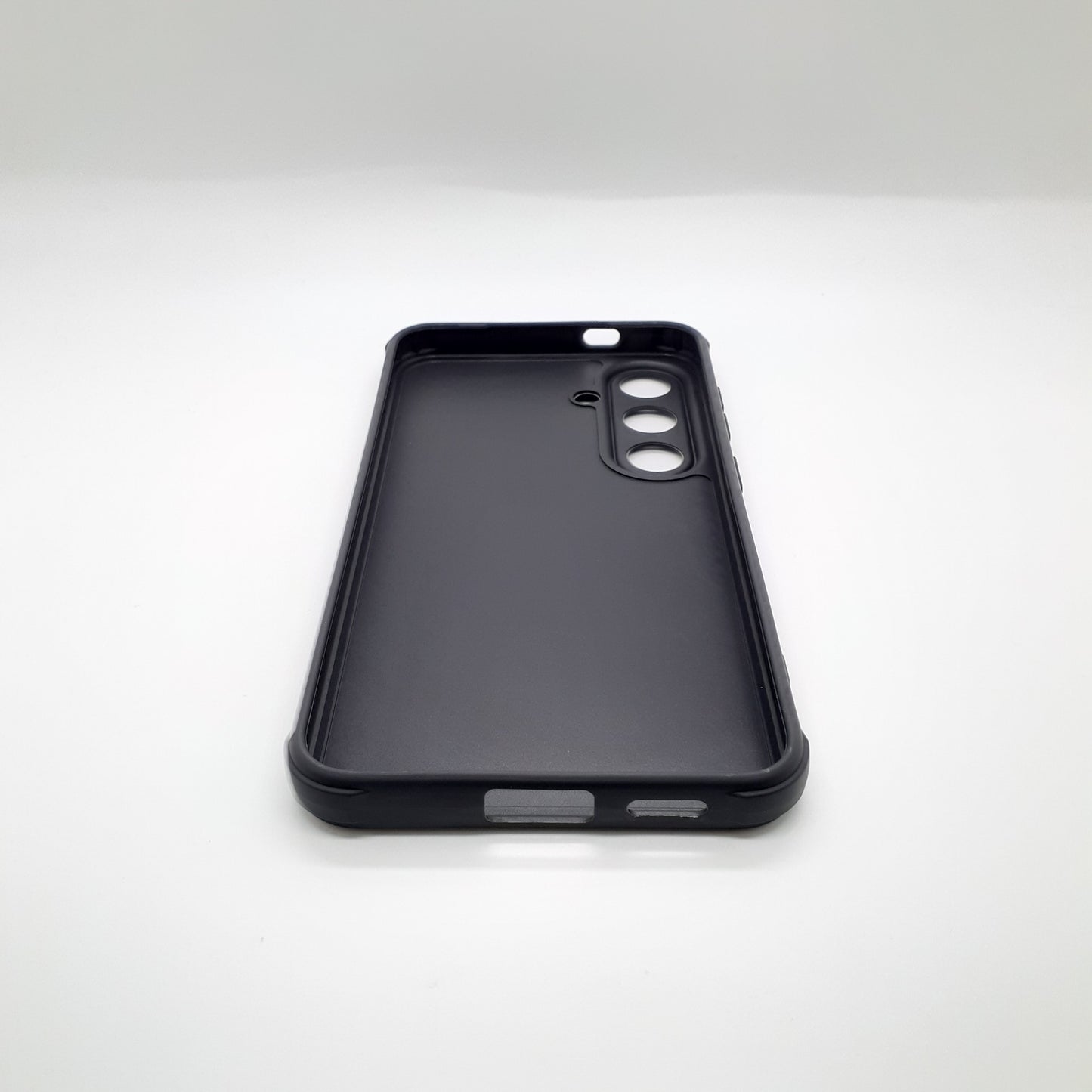 Samsung S24 Carbon Fiber texture Hard Rubber armour back cover shock-porof case