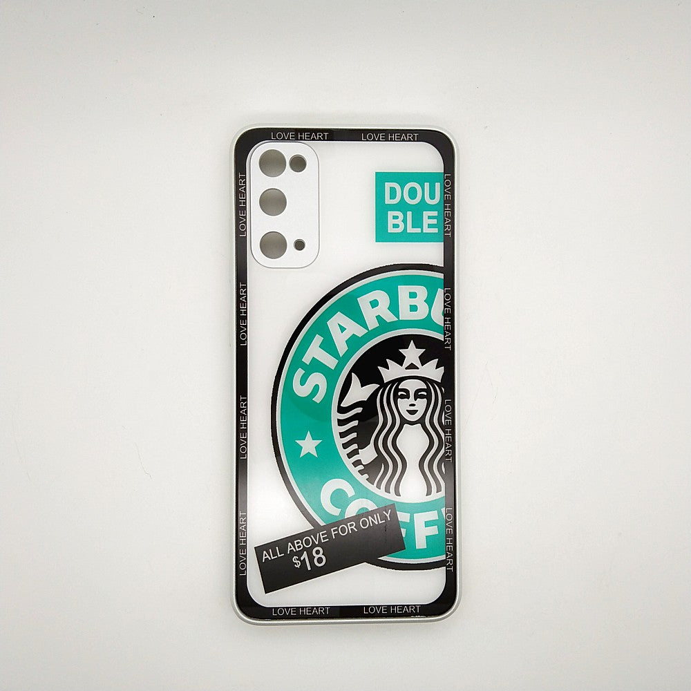 S20 Starbucks Series High Quality Perfect Cover Full Lens Protective Transparent TPU Case For Samsung S20
