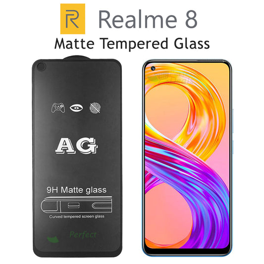 Matte Tempered Glass Screen Protector for Realme 8