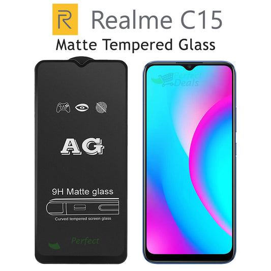 Matte Tempered Glass Screen Protector for Realme C15
