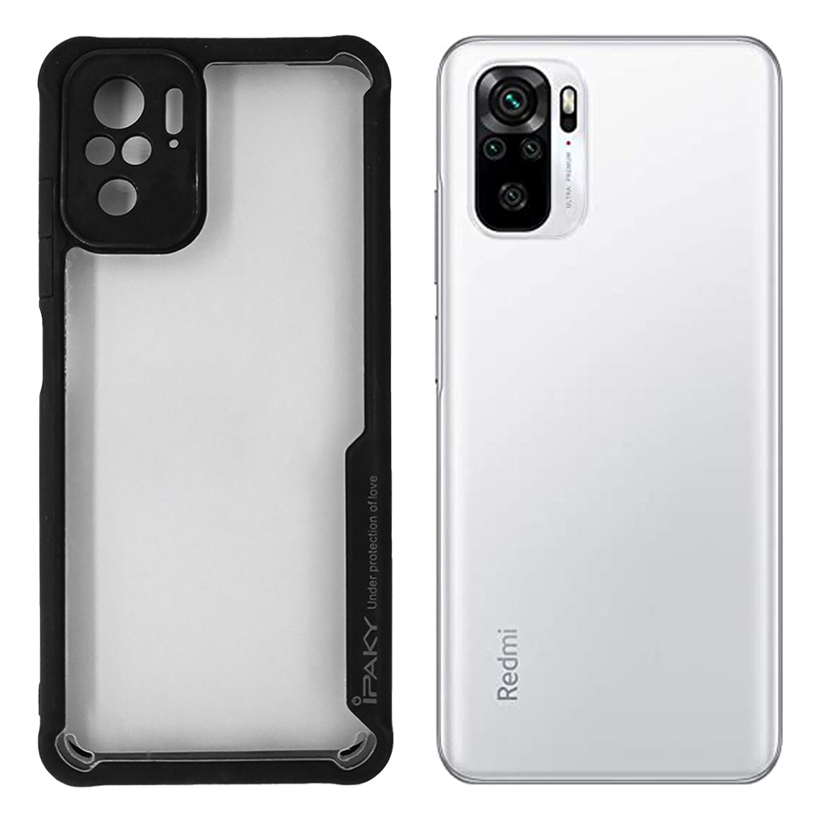 iPaky Shock Proof Back Cover for Redmi Note 10