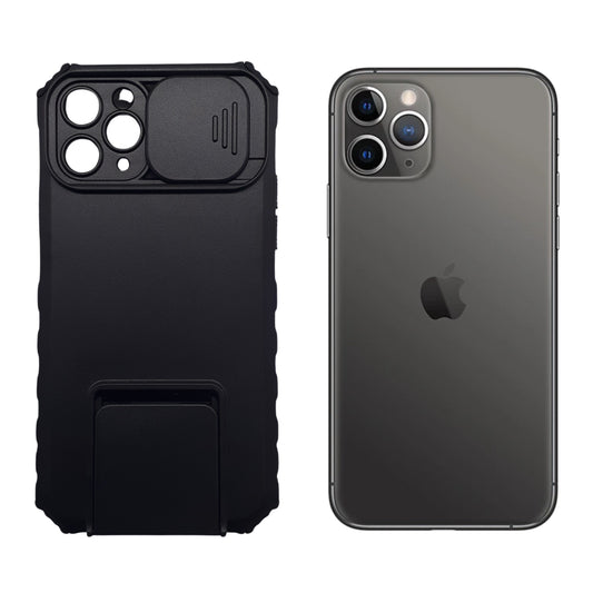 iPhone 11 Pro Heavy Duty Protective Case with Sliding Camera Cover and Integrated Kickstand for Hands-Free Viewing