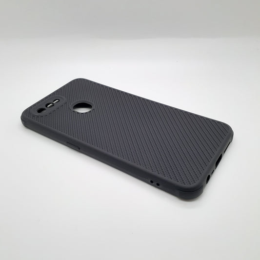 OPPO A5s Carbon Fiber texture Hard Rubber armour back cover shock-porof case
