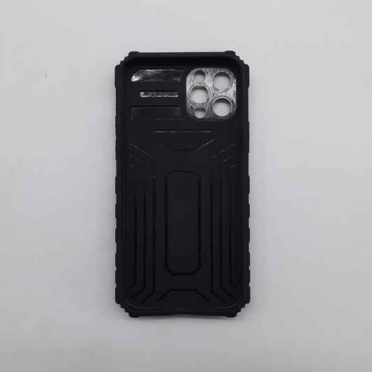 iPhone 12 Pro Heavy Duty Protective Case with Sliding Camera Cover and Integrated Kickstand for Hands-Free Viewing