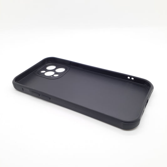 iPhone 12 Pro Carbon Fiber texture Hard Rubber armour back cover shock-porof case