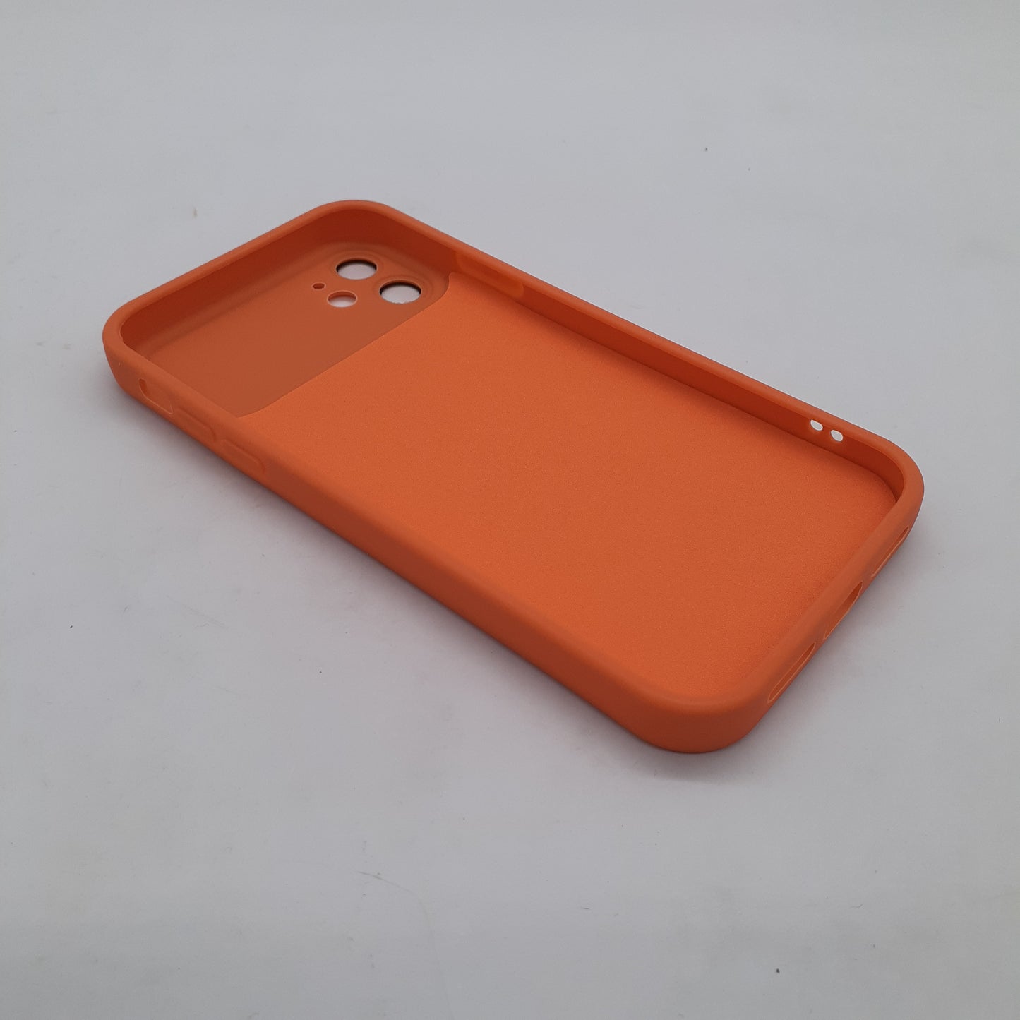 iPhone 11 Orange Back Case - Slim Fit Protective Silicone Phone Cover