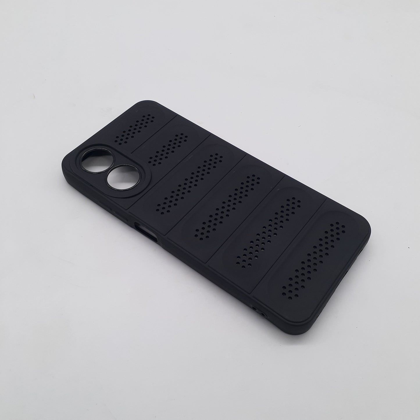 OPPO A17 Phone Case Heat Disspation Design Strong TPU Meterial Shockproof Slim Cover Black