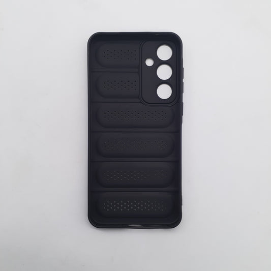 Samsung A55 Heat Dissipation Shockproof Strong TPU PC Dual Layer Phone Back Cover Enhanced Cooling Design Black
