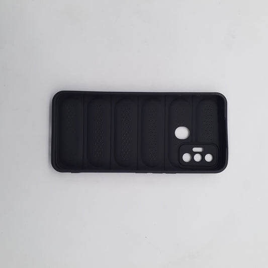 Tecno Spark 7 Heat Dissipation Design Strong TPU Material Phone Case Protective Cover Black