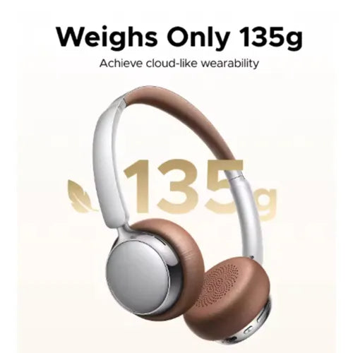 UGREEN Studio Plus 80Hrs Active Noise-Cancelling Headphones - Silver Brown – Model HP207 – Clear Audio Accessory for Music, Calls, Gaming, Streaming, Travel and Everyday Listening