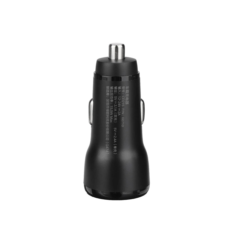 UGREEN 15W Dual USB Port Car Charger - Black – Model CD215 – Compact In-Car Fast Charging Power Adapter for Smartphones, Tablets and USB Devices