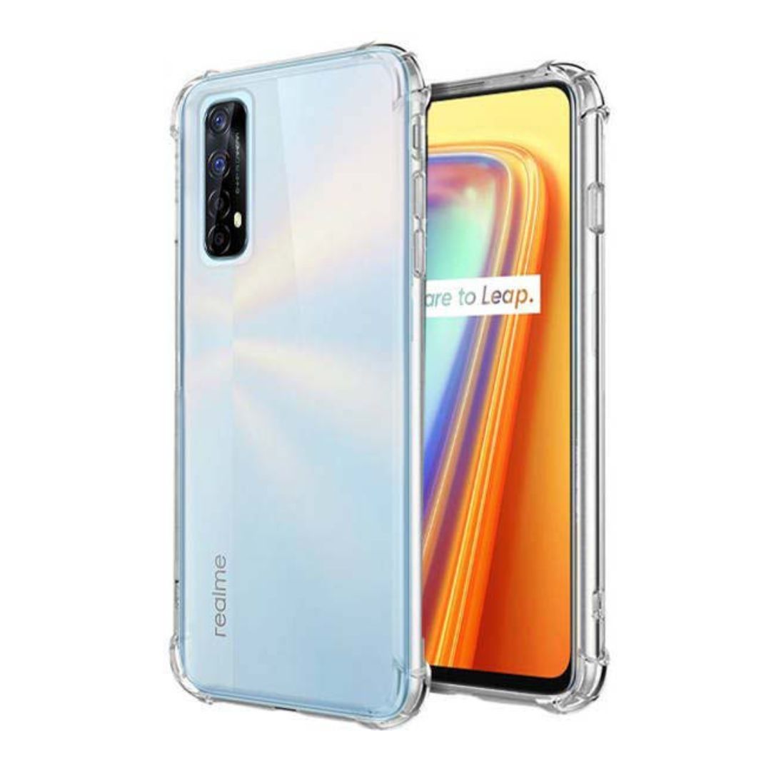 AntiShock Clear Back Cover Soft Silicone TPU Bumper case for Realme 7