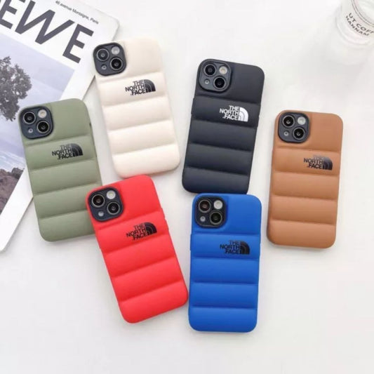 iPhone 15 Puffer Jacket Case Shock-Absorbing Air Cushion Back Cover