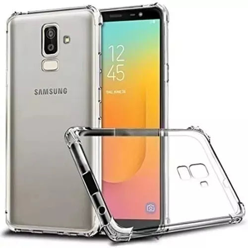 AntiShock Clear Back Cover Soft Silicone TPU Bumper case for Samsung A6 Plus