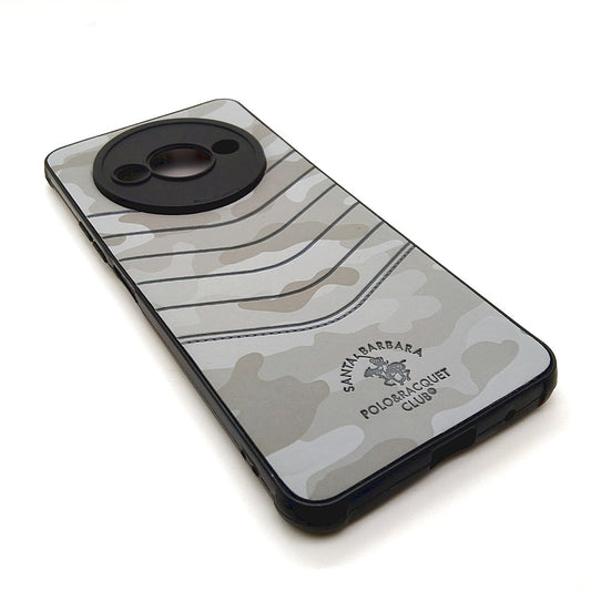 Redmi A3 POLO clothe texture case velvet Back Cover Grey