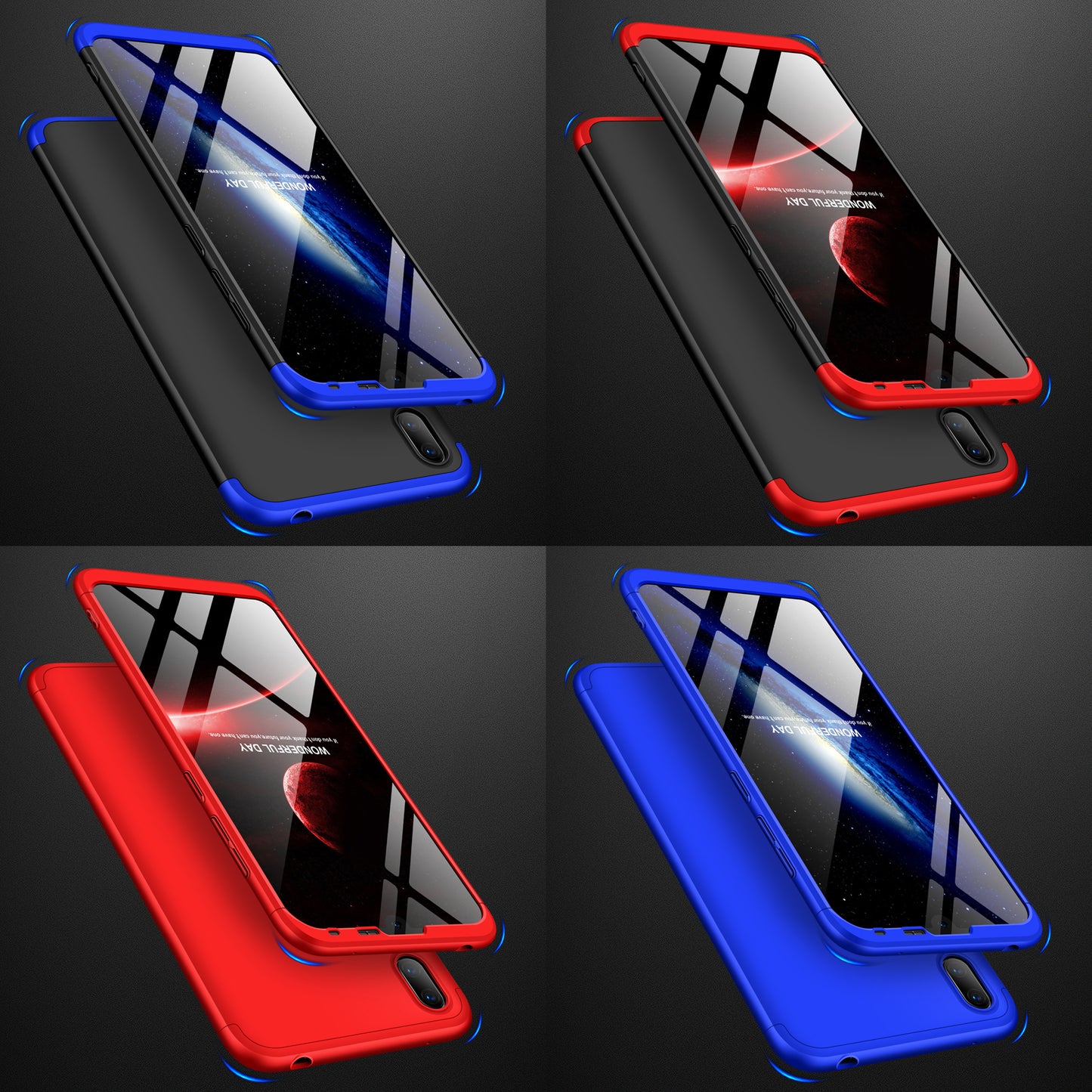 Original GKK Dual Tone 360º Case for Huawei Y7 2019