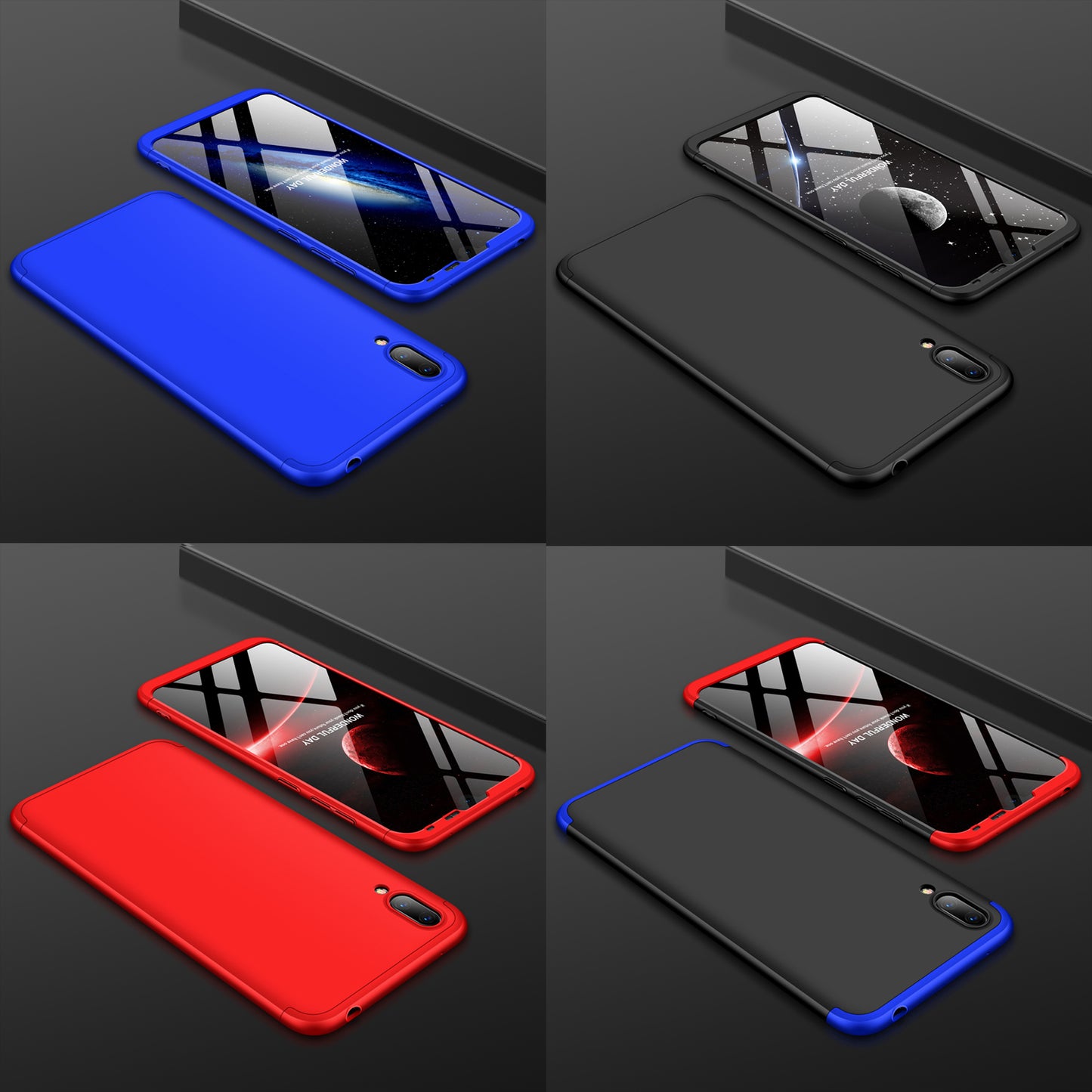 Original GKK Dual Tone 360º Case for Huawei Y7 2019