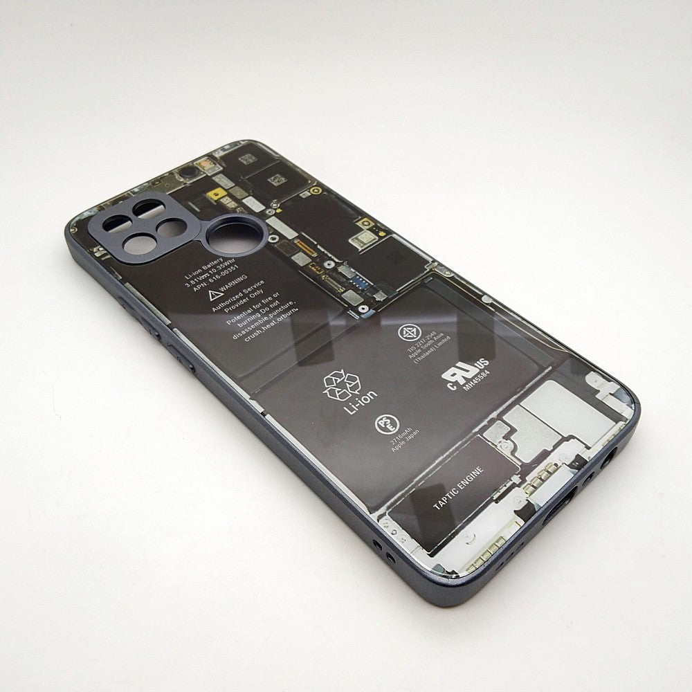 Circuit Board High Quality Hard Cover Full Camera Lens Protective Case for OPPO A15