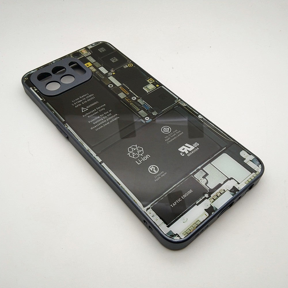Circuit Board High Quality Hard Cover Full Camera Lens Protective Case for OPPO F17 Pro