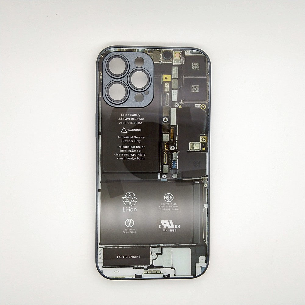 Circuit Board High Quality Hard Cover Full Camera Lens Protective Case for iPhone 12 Pro Max