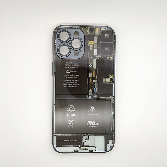 Circuit Board High Quality Hard Cover Full Camera Lens Protective Case for iPhone 12 Pro Max