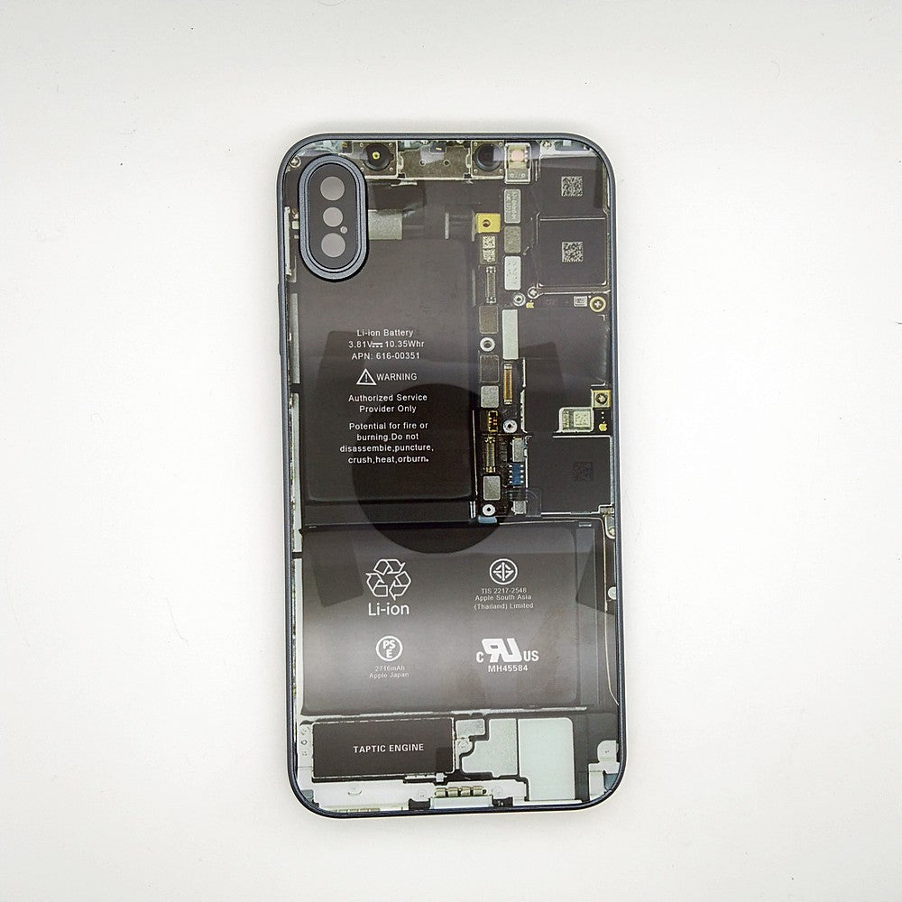 Circuit Board High Quality Hard Cover Full Camera Lens Protective Case for iPhone Xs Max