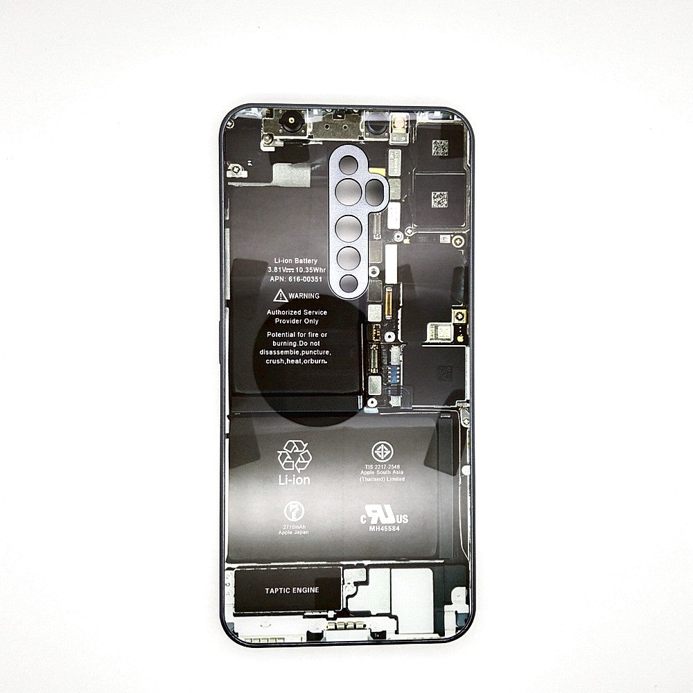 Circuit Board High Quality Hard Cover Full Camera Lens Protective Case for OPPO Reno 2F