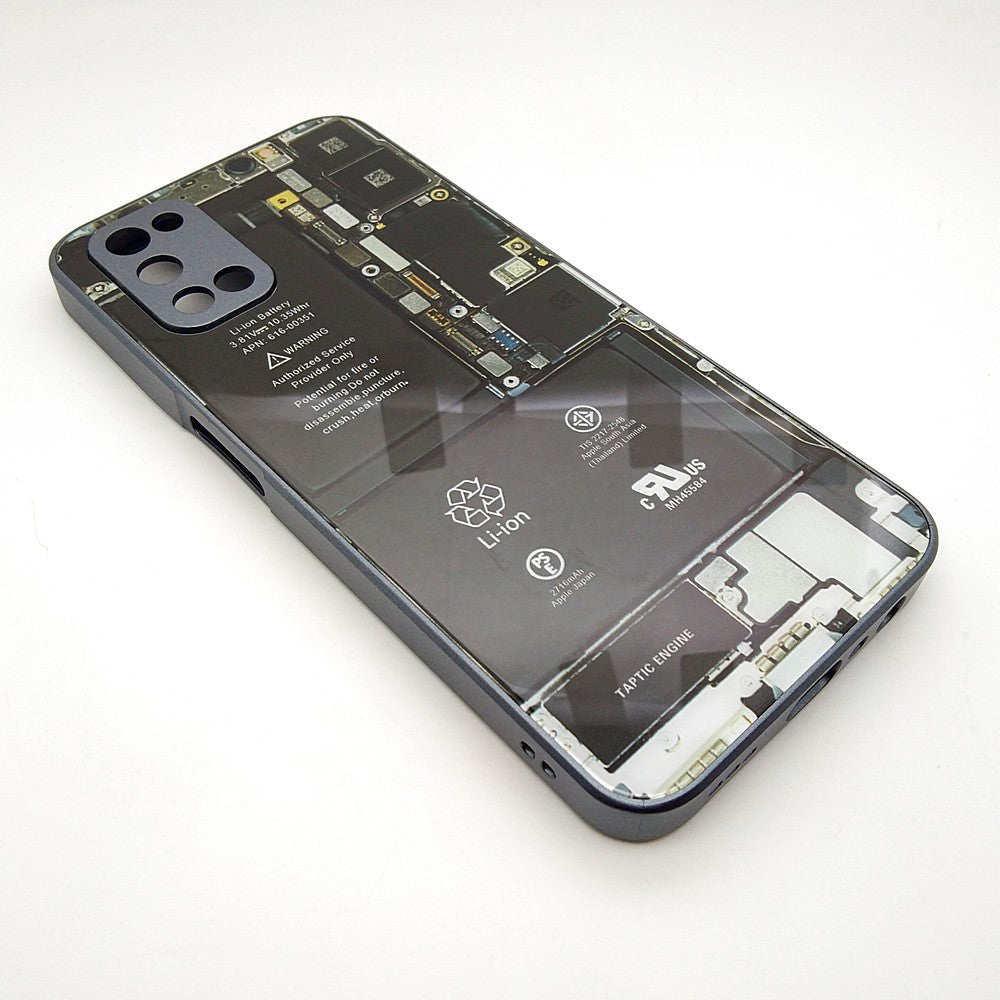 Circuit Board High Quality Hard Cover Full Camera Lens Protective Case for OPPO A52