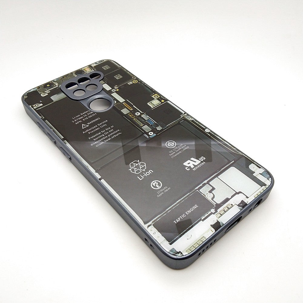 Circuit Board High Quality Hard Cover Full Camera Lens Protective Case for Redmi Note 9