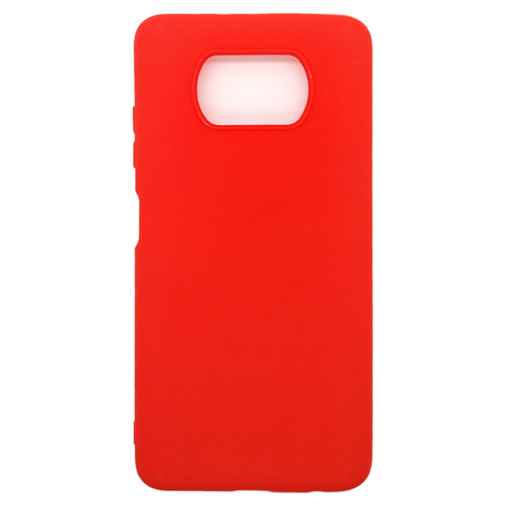 Xiaomi POCO X3 Silicone back Cover Slim Magic TPU Case Red