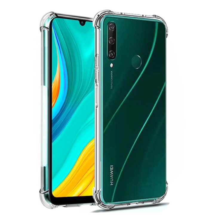 AntiShock Clear Back Cover Soft Silicone TPU Bumper case for Huawei Y7p