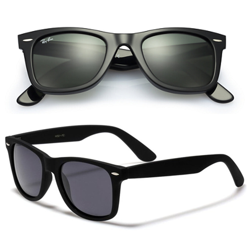 Stylish unisex glass WayFarer Glossy Thick Frame casual Sunglass