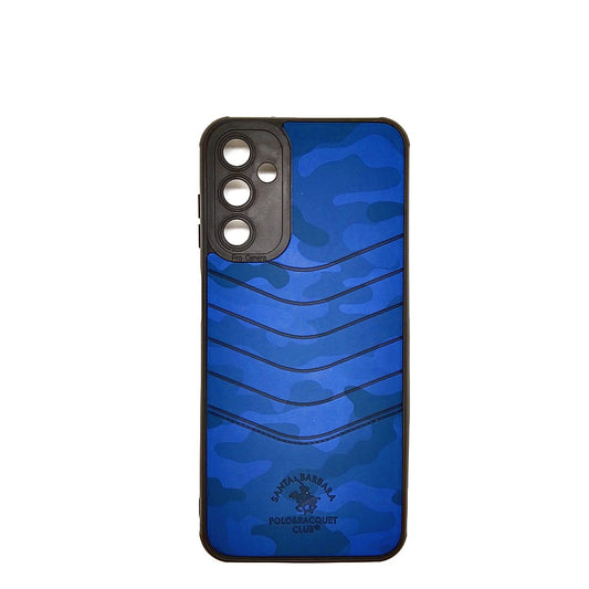 Samsung M14 POLO clothe texture case velvet Back Cover Blue