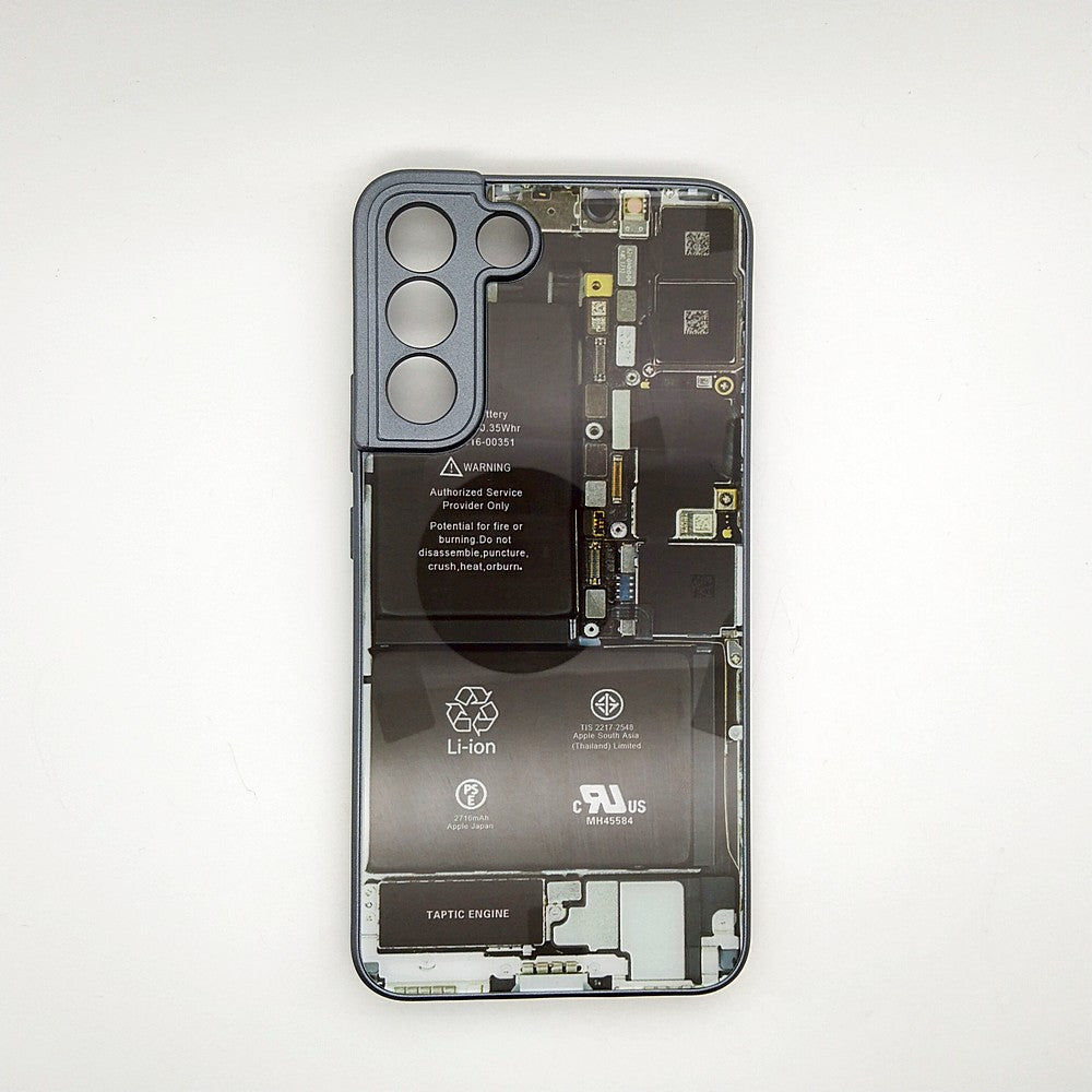 Circuit Board High Quality Hard Cover Full Camera Lens Protective Case for Samsung S22 Plus