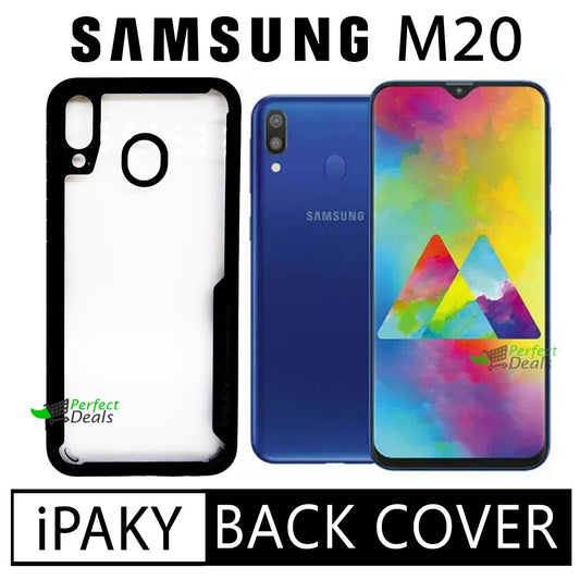 iPaky Shock Proof Back Cover for Samsung M20