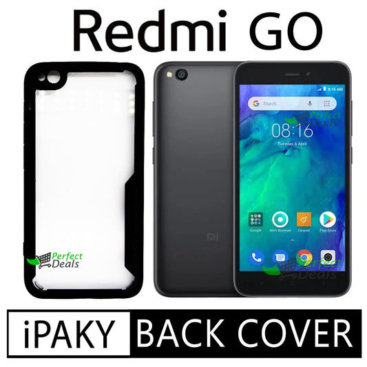 iPaky Shock Proof Back Cover for Redmi Go