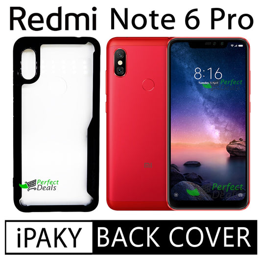 iPaky Shock Proof Back Cover for Redmi Note 6 Pro