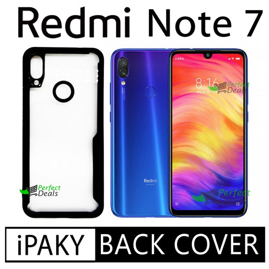 iPaky Shock Proof Back Cover for Redmi Note 7