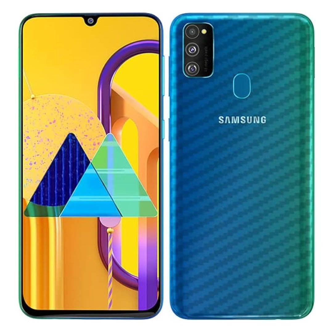 Samsung M30s carbon Back Clear Skin Sticker