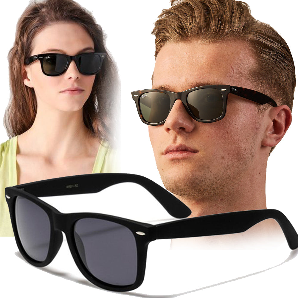 Stylish unisex glass WayFarer Glossy Thick Frame casual Sunglass