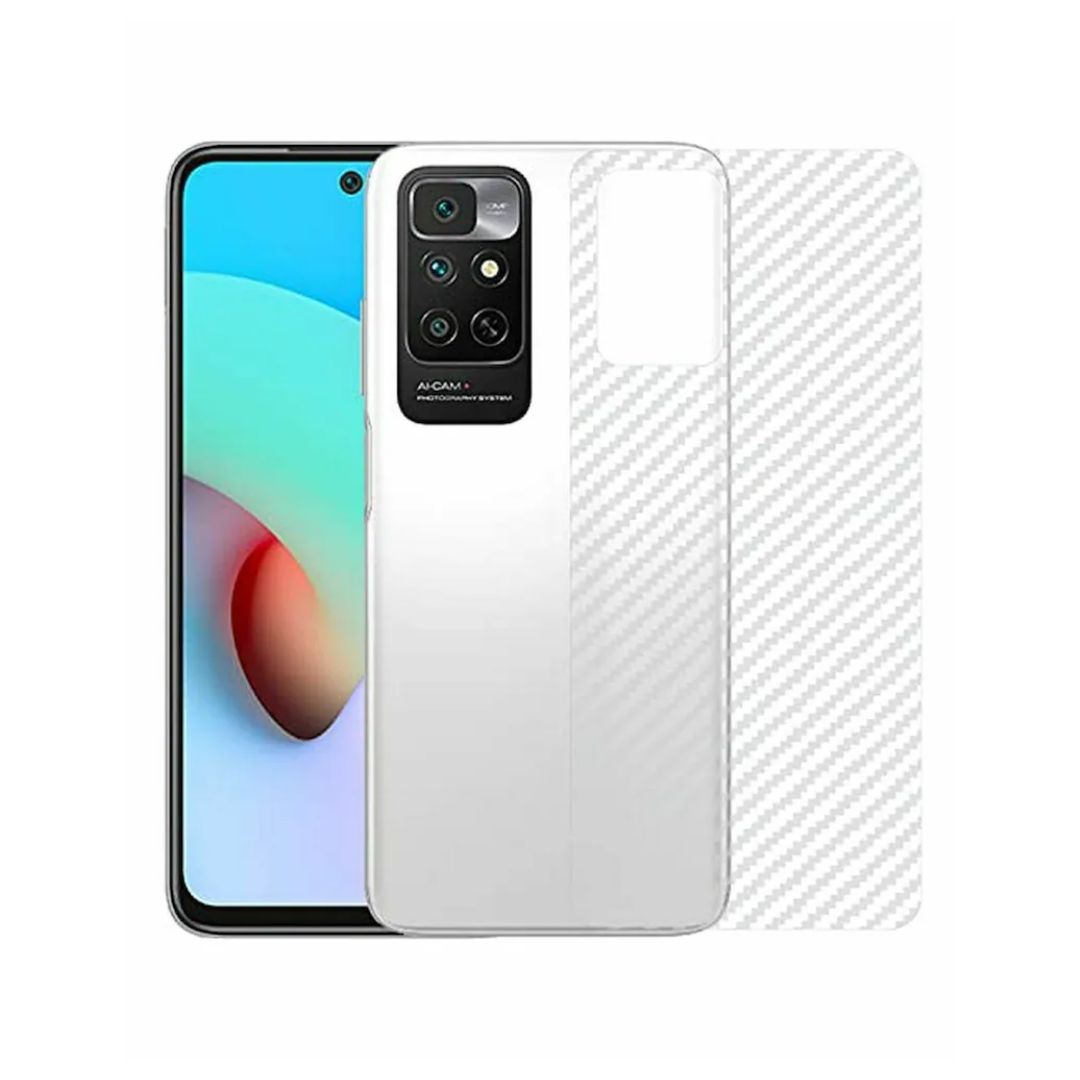 Redmi 10 carbon Back Clear Skin Sticker