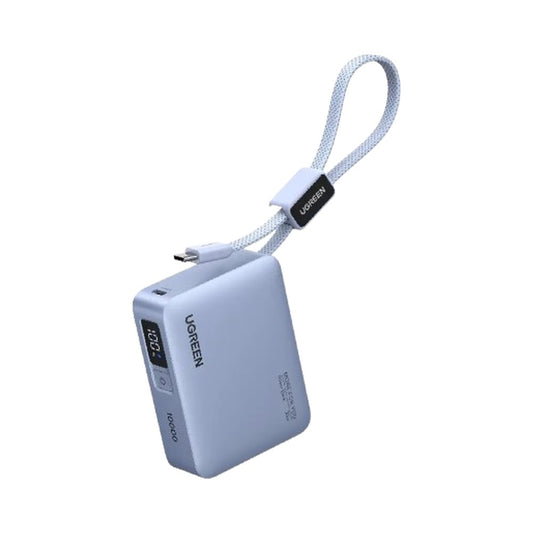 UGREEN 10000mAh 33W Fast Charging with Built in USB-C Cable Power Bank – Model PB584 – Portable Fast Charging Battery Pack for Smartphones, Tablets, Laptops and USB-Powered Devices